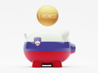 Slovenia E-Business Concept