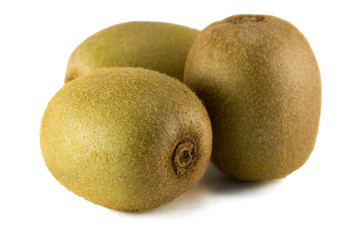 Juicy kiwi fruit isolated on white background