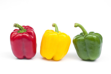Colorful pepper isolated.