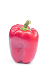 Red pepper isolated.