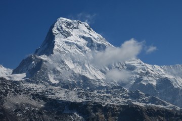 Annapurna South, view from Dobato
