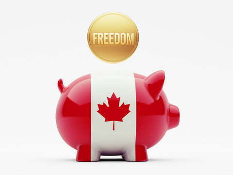 Canada Freedom Concept