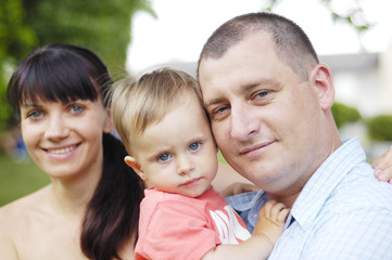 Obraz premium young family