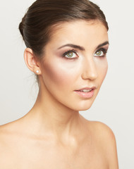 Obraz premium Woman face beauty style portrait.