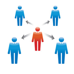 vector office icon team