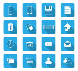 Flat design icons