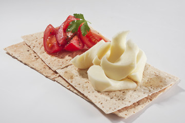 String Cheese On Chopping Board