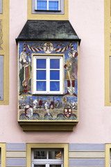 Fototapeta na wymiar Hausfassade Straubing