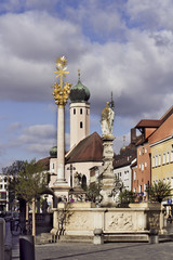 Obraz premium Stadtplatz Straubing