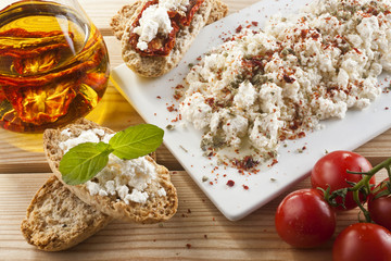 Brown Bread with Spread