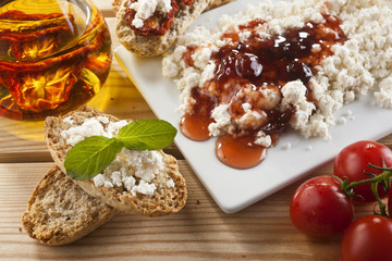 Brown Bread with Spread