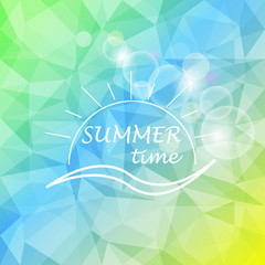 Vector illustration with summer design