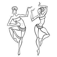 Beautiful asian dancer.