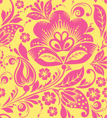 Fototapeta na wymiar Seamless pattern with floral background