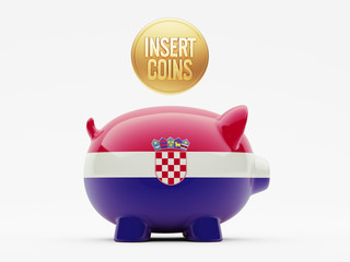 Croatia. Insert Coins Concept