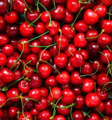 Cherries fresh fruit background