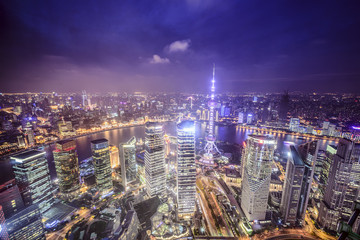 Naklejka premium Shanghai, China Aerial View