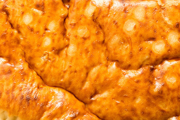 crust of bread as background. macro