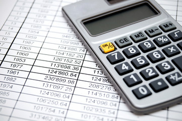 Calculator on documents.