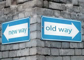 New and old way directions