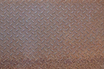 Selbstklebende Fototapete Metall Old metal diamond plate background