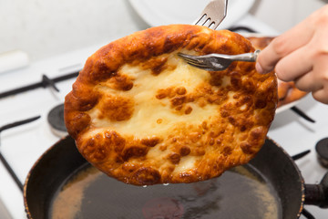 cakes in the pan