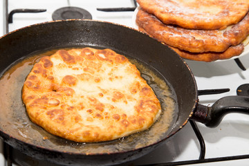 cakes in the pan