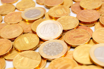 Gold coins.