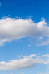 beautiful clouds in the blue sky