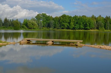 Abendstimmung am Waldsee