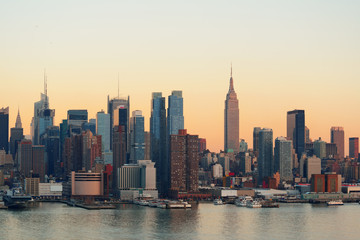 Obraz premium New York City sunset