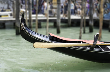 Ancient gondola in Venice