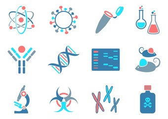 Biology science icons - 66490102