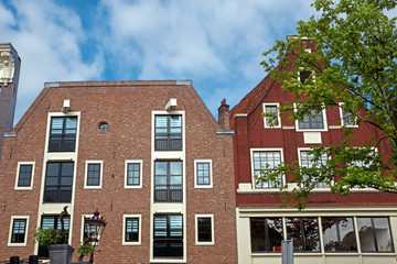 Fototapeta na wymiar Amsterdam - Typical dutch architecture