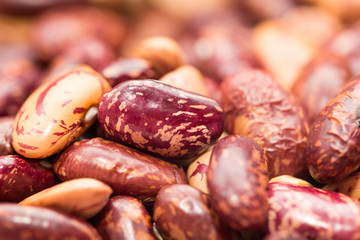 beans as background. macro