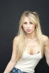 Naklejka premium Beautiful Blonde Woman