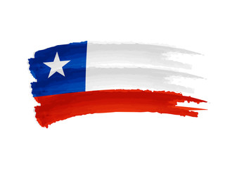 Chile flag drawing
