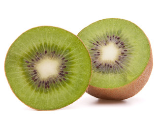 Fototapeta na wymiar Sliced kiwi fruit half