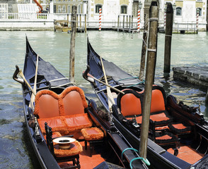 Ancient gondola in Venice