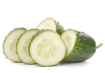 Sliced cucumber vegetable