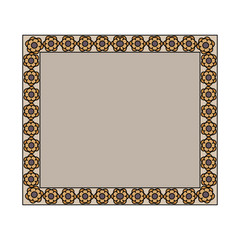 Decorative border .Floral design.