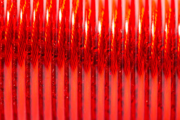 red wire as a backdrop. macro