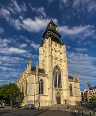 Fototapeta na wymiar Church Notre-Dame de la Chapelle in Brussels, Belgium
