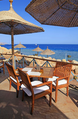beach restaurant, Egypt