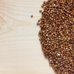 buckwheat on wood