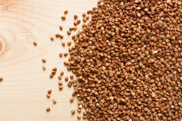 buckwheat on wood