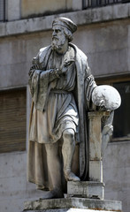 Obraz premium Parmigianino statue. Parma. Emilia-Romagna. Italy.
