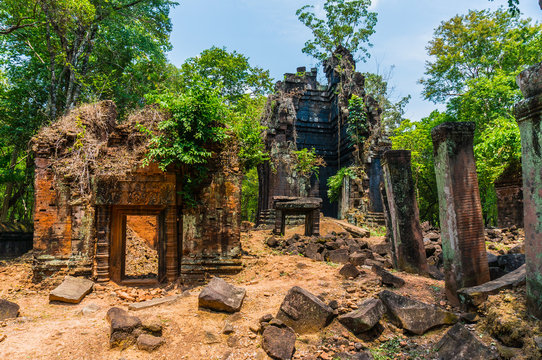 Koh Ker Ruins in Siem Reap, Cambodia