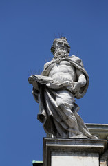 Fototapeta na wymiar Statue of Saint,Basilica Santa Maria della Steccata,Parma,Italy