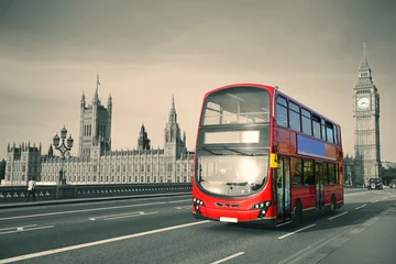 Wandcirkels plexiglas Bus in Londen © rabbit75_fot